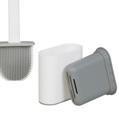 Northix Toaletni set bambus plastika držalo za papir in WC ščetka