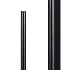 Northix Toaletni set črna držalo za papir in WC ščetka 9,5 mm