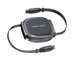 Mobile-origin CB7 kabel USB-C v USB-C, nastavljiva dolžina, vesoljsko siva (MO-CB7-SPG)