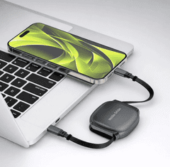 Mobile-origin CB7 kabel USB-C v USB-C, nastavljiva dolžina, vesoljsko siva (MO-CB7-SPG)