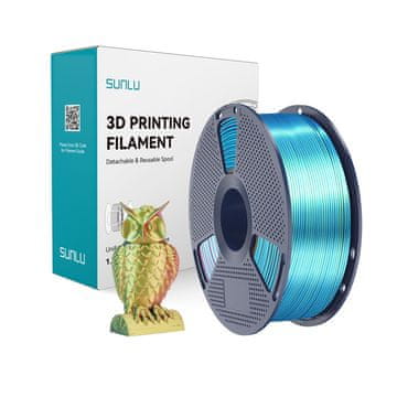 SUNLU  PLA+ Silk Tri-Color Filament (rdeča, rumena in zelena)