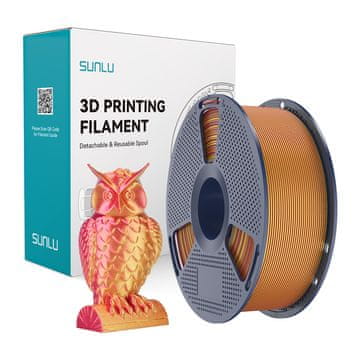 SUNLU  PLA+ Silk Dual Color Filament (Rdeča in Zlata)