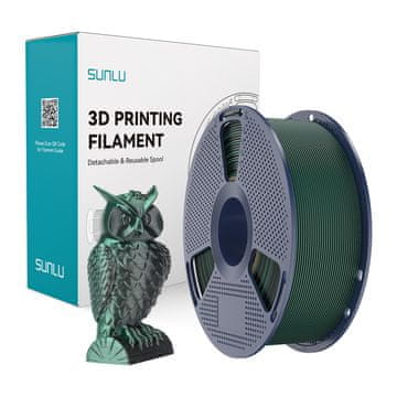 SUNLU PLA+ svileni dvobarvni filament (črno-zelen)