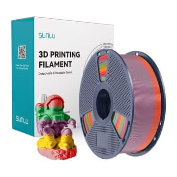 SUNLU SUNLU PLA filament 1,75 mm, 1 kg, Rainbow 01
