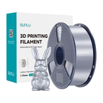 SUNLU  PLA+ Silk srebrni filament za 3D tiskanje