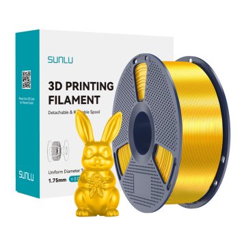 SUNLU  PLA+ Silk Filament Zlata za Prefinjen Tisk