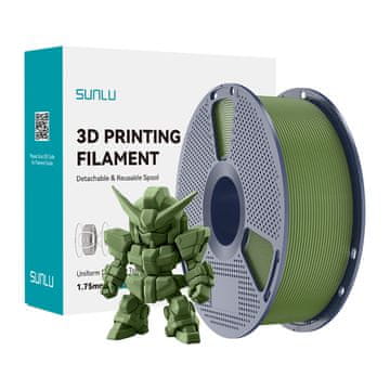 SUNLU SUNLU PLA+ filament 2.0, 1,75 mm, 1 kg (olivno zelen)