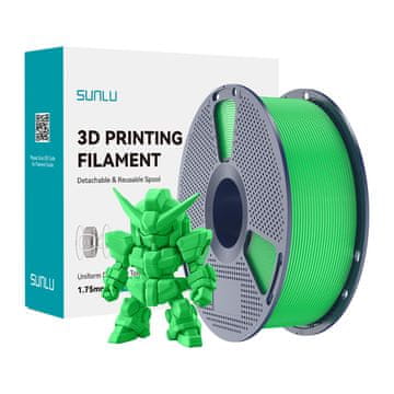 SUNLU  PLA+ 2.0 Filament (Zeleni)Izjemna Visoko-kakovostna Filament