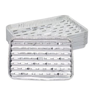 Northix Aluminijasti pladnji za žar set 25 kos perforirani