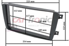 ACV Okvir radia 2 DIN Mercedes-C (W203) 03/2000->06/2004, CLK, Vito, Viano.
