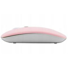shumee Brezžična računalniška miška Alogy Mouse Bluetooth za prenosnik in tablico, roza