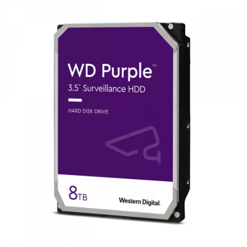 WD Trdi disk 8TB PURPLE za video nadzor 5640 obratov, 256MB