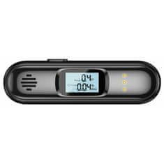 CellularLine digitalni alkotester, LCD zaslon, USB-C polnjenje, črni (ALCOLTESTK)