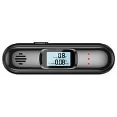 CellularLine digitalni alkotester, LCD zaslon, USB-C polnjenje, črni (ALCOLTESTK)