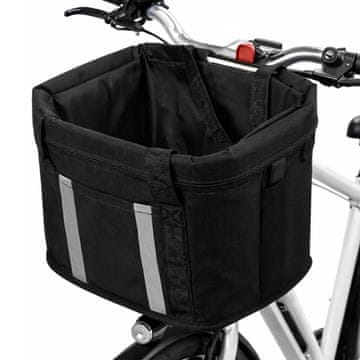 MG Bike Basket V2 košara za kolo za krmilo, črna