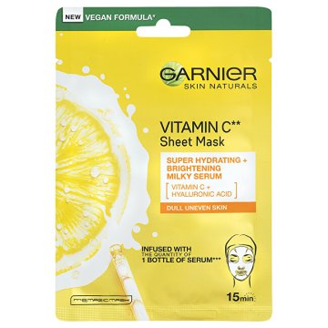 Garnier Vlažilna tekstilna maska za posvetlitev kože z vitaminom C Skin Naturals 28 g