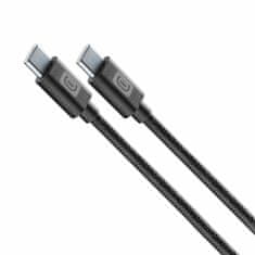CellularLine PowerView IQ 67W GaN - Set, omrežni polnilnik s TFT zaslonom, tremi vhodi in priloženim kablom, črni (ACHTFTKITC2C67WK)
