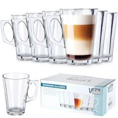 Vilde Kozarci za kavo Latte 255 ml 6 kosov.