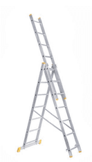 Bomber tridelna lestev, aluminijasta, 3x7 (077098)