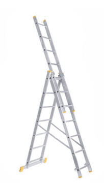 Bomber tridelna lestev, aluminijasta, 3x7 (077098)