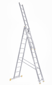 Bomber tridelna lestev, aluminijasta, 3x11 (77100)