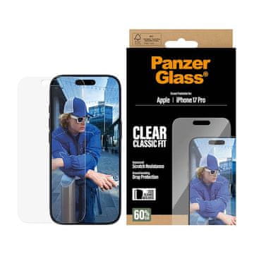 PanzerGlass Classic Fit zaščitno steklo za Iphone 17 Pro (PG55915)