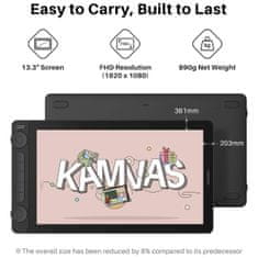 Huion Kamvas 13 GEN 3 grafični zaslon s stojalom ST300