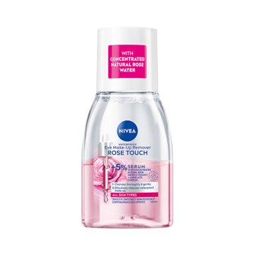 Nivea Dvofazni odstranjevalec ličil za oči Rose Touch (vodoodporen odstranjevalec ličil za oči) 100 ml