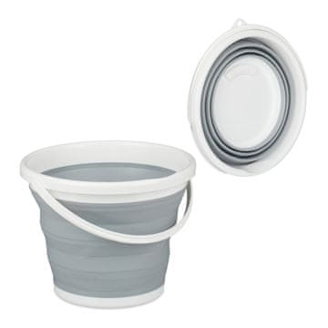 Northix Zložljivo vedro 10L silikonski material plastično dno