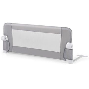 Northix Zložljiva ograja za posteljo za malčke 105x40x42 cm, siva