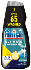 Finish Ultimate Hygiene+ gel za pomivanje posode, 2 x 650 ml, limona