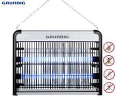 Grundig žarnica proti mrčesu, LED, 4W, 120cm kabel, črno-srebrna