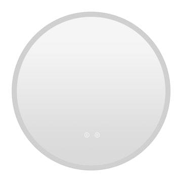 Northix Okroglo LED kopalniško ogledalo 70 cm s 3 svetlimi barvami in proti rosenju