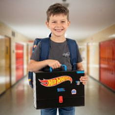 Hot Wheels Hot Wheels Debela šolska mapa z ročajem XXL za fante, trdna, za šolo, mapa za likovne projekte A4 9 cm