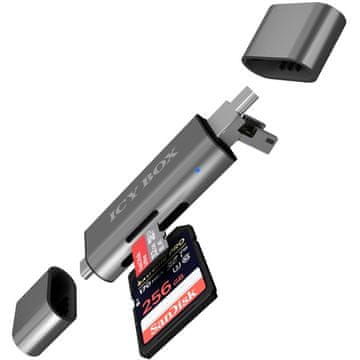 IcyBox Čitalnik kartic IB-CR200-C z več USB-ji SD/MicroSD