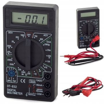Verkgroup Univerzalni digitalni multimeter z LCD črn