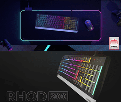 Genesis Rhod 300 RGB gaming tipkovnica, membranska, Anti-Ghosting, US