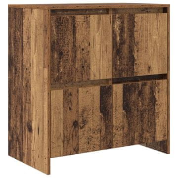Vidaxl Strani šal Star les 70 x 41 x 75 cm Konstruiran les