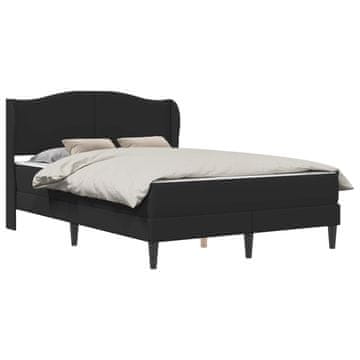 Vidaxl Konstrukcija postelje Črna 120 x 200 cm Umetno usnje