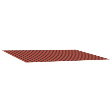 Vidaxl Nadomestno platno tende oranžna in rjava 400 × 350 cm