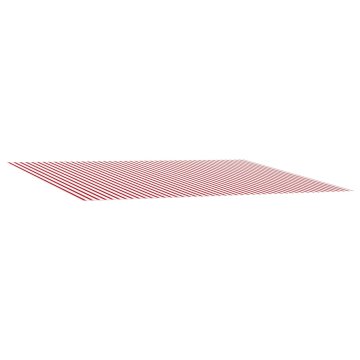 Vidaxl Nadomestno platno tende Rdeča in bela 500 × 300 cm