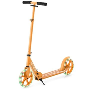 Northix Zložljiv skuter z LED kolesi, nastavljiva višina, nosilnost 110 kg