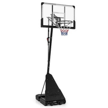 Northix Prilagodljiv zunanji košarkarski obroč 150-305 cm z nastavitvijo višine, 45 cm obroč, trikotno stojalo