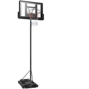 Northix Stojalo za košarko 180-305 cm višinsko nastavljiv, s stojalom in 2 kolesoma