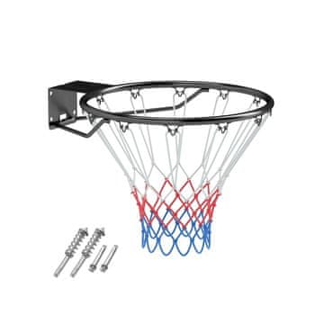 Northix Notranji stenski košarkarski koš, premer Ø45 cm, z blažilcem, robusten