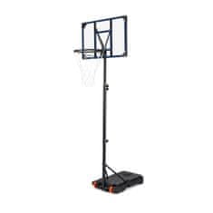 Northix Nastavljiv zunanji košarkarski koš s kolesi in 82 cm tablo, višina 206–273,5 cm