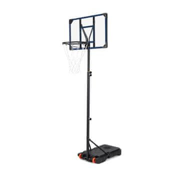Northix Nastavljiv zunanji košarkarski koš s kolesi in 82 cm tablo, višina 206–273,5 cm