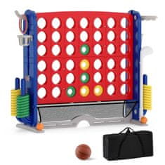 Northix Igralni komplet Giant Connect 4 v 1 z žogo za košarko, metom obročev in žogo za golf