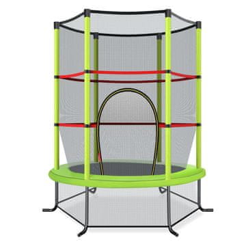 Northix Otroški trampolin z varnostno mrežo, 165 cm, nosilnost 135 kg