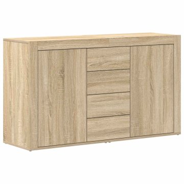 Vidaxl Strani šal Sonoma hrast 120 x 36 x 69 cm Konstruiran les